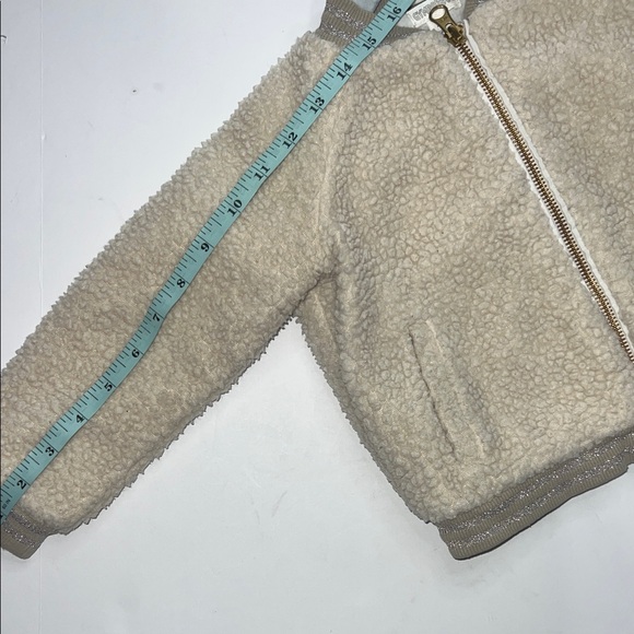 Kids Gymboree Beige and Gold Sherpa Jacket - Picture 8 of 10